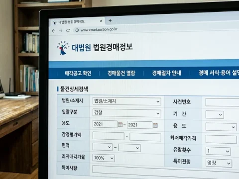 대법원 법원경매 사이트에서 물건 찾는 법