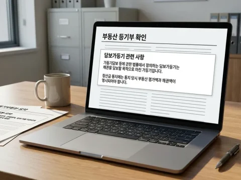 부동산 등기부에 담보가등기 있을 때 확인할 것들