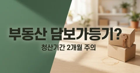 담보가등기와 후순위권리자·청산기간 구분