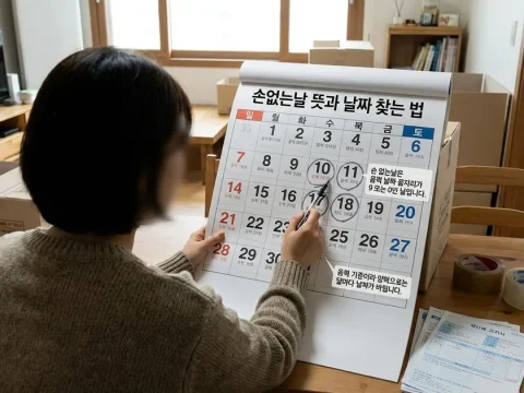 손없는날 뜻과 날짜 찾는 법, 이사 일정 잡기 전 확인