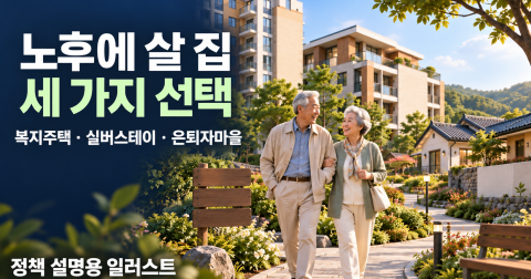 고령자복지주택·실버스테이·은퇴자마을 차이