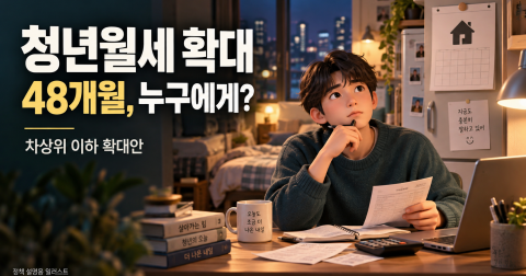 청년월세 확대안, 소득·나이·48개월 조건은?