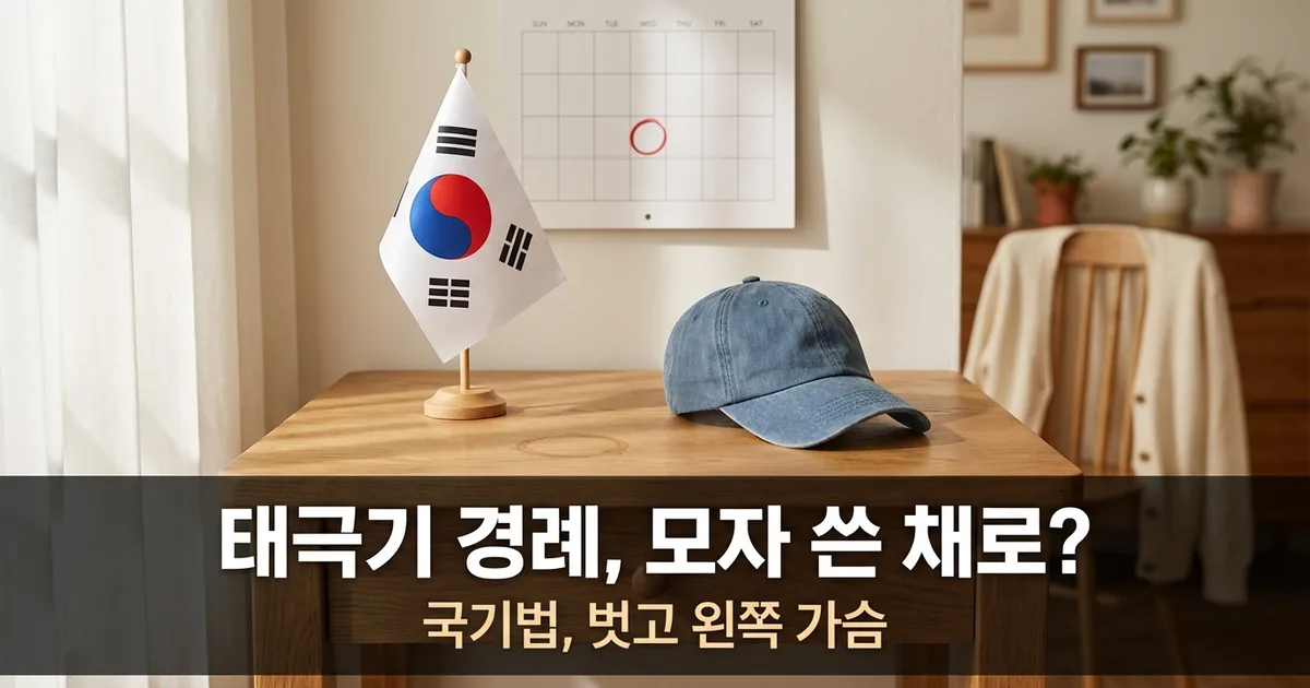 태극기 규격·경례, 잘못 알기 쉬운 것 — 썸네일